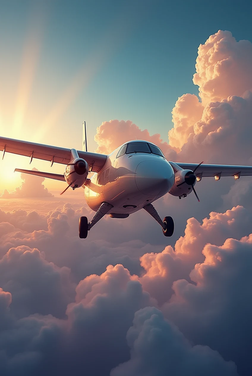un avión surcando el cielo